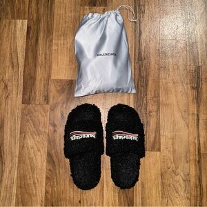Balenciaga Furry Slides